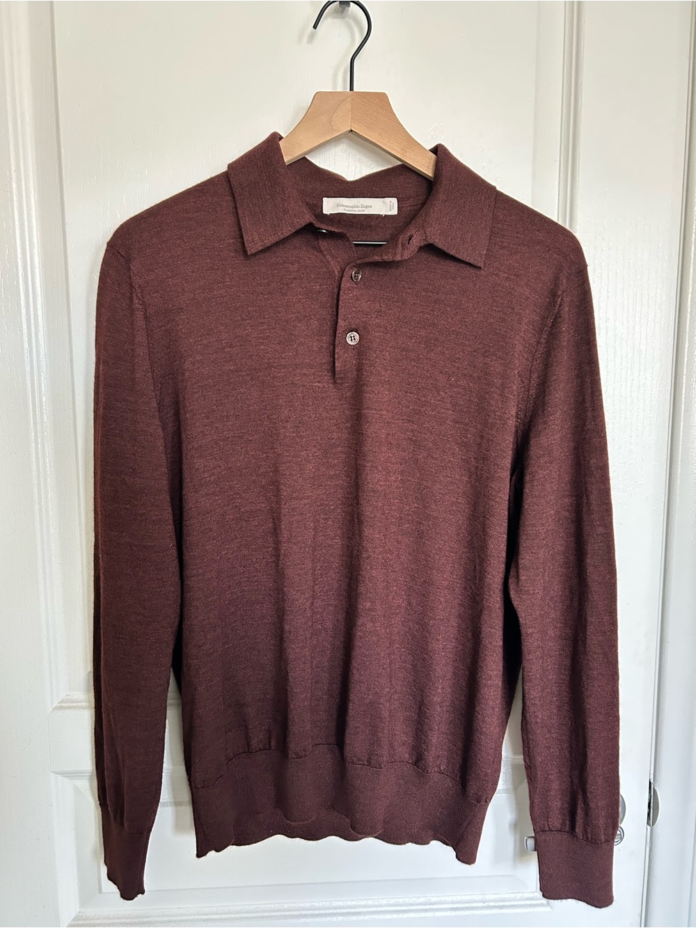 Luxury vintage Ermenegildo Zegna knit polo - Picture 4 of 8